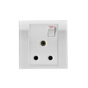Orange Akoya 05Amp 3Pin Plain Switch Socket