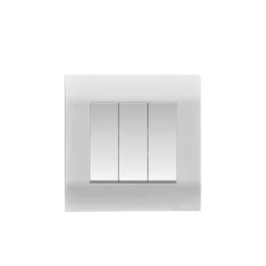 Orange Akoya 10Amp 3Gang 1Way Switch