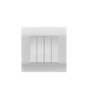 Orange Akoya 10Amp 4Gang 1Way Switch