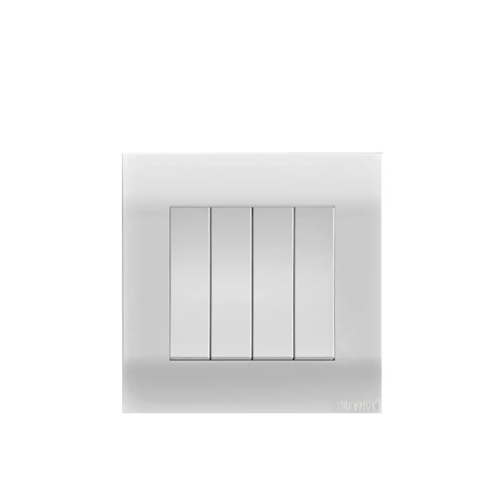 Orange Akoya 10Amp 4Gang 1Way Switch