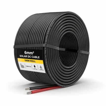 6mm2 Solar DC Cable Black 100M Roll
