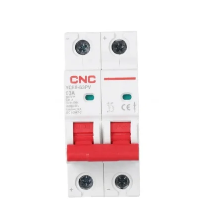 CNC YCB8 63PV 2P 500V DC MCB Solar Mini Circuit Breaker