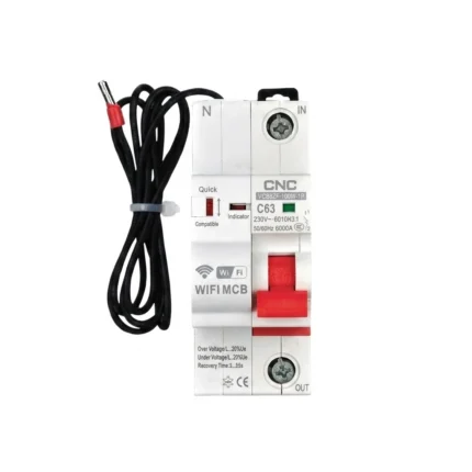 CNC YCB9ZF 100W 1P 63A WiFi Smart Circuit Breaker (1)