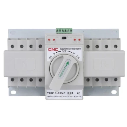 CNC YCQ1B 63 4P 63A 230V Dual Power Automatic Transfer Switch ATS Heavy Duty 63A 4-Pole Power Transfer Switch