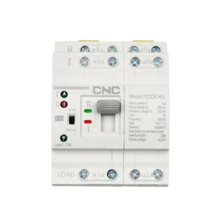 CNC YCQR63 4P 3 Phase 63A Dual Power Automatic Transfer Switch ATS