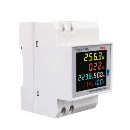 CNC YD 52 2066 Multifunction Digital Power Meter AC Current, Energy, Power Factor & Frequency DIN Rail Meter