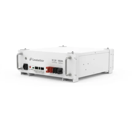 CanadianSolar 51.2V 100Ah Lithium Battery 5.12kWh Low Voltage Battery Built in Intelligent BMS CSEB 5LA1E Series 1C Rating 5kwh IP20