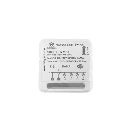 FBT N WR Mini Smart Switch 5A 4 Gang Works with Smart Life App Alexa Google Home