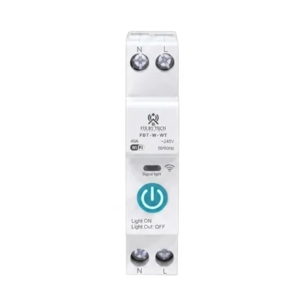 FBT N WT Single Phase Din Rail WiFi Smart Timer Switch Remote Control & Scheduling via App