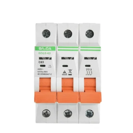 GA&DA GDC5 63 3P AC MCB Circuit breaker Durable 400V AC Circuit Breaker for Reliable Electrical Protection