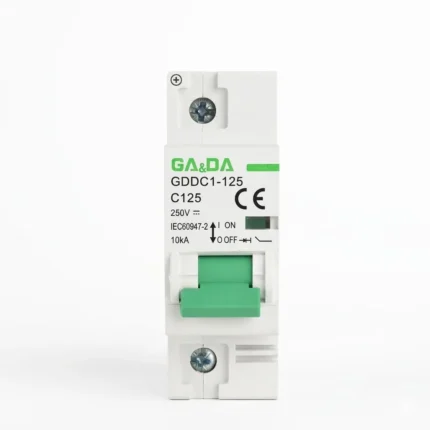 GA&DA GDDC1 125 1P DC 250V 125A Miniature Circuit Breaker MCB) Reliable DC Protection