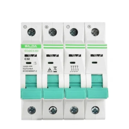 GA&DA GDDC5 63 DC 4P 1000V Miniature Circuit Breaker MCB Reliable DC Protection for Solar and Industrial Systems