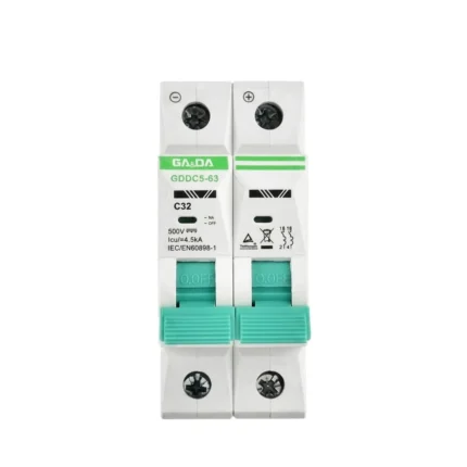 GA&DA GDDC5 63 DC 500V 2P Miniature Circuit Breaker MCB Reliable DC Protection for Solar and Industrial Systems