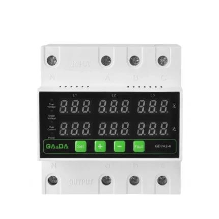 GA&DA GDVA2 4 Voltage Protector 100A Smart Adjustable Over and Under Voltage Protection Device for AC Power Systems