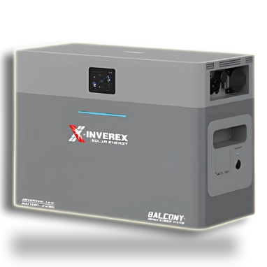 Inverex BALCONY 1H2 1000W Compact Power System Dual MPPT Inverter with Builtin 2000Wh Battery IP65