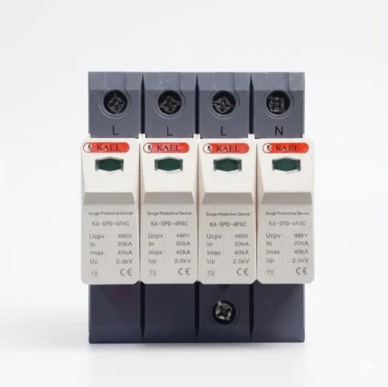 KAEL KA SPD 4PAC 4P 480V AC Surge Protection Device DIN Rail Mount