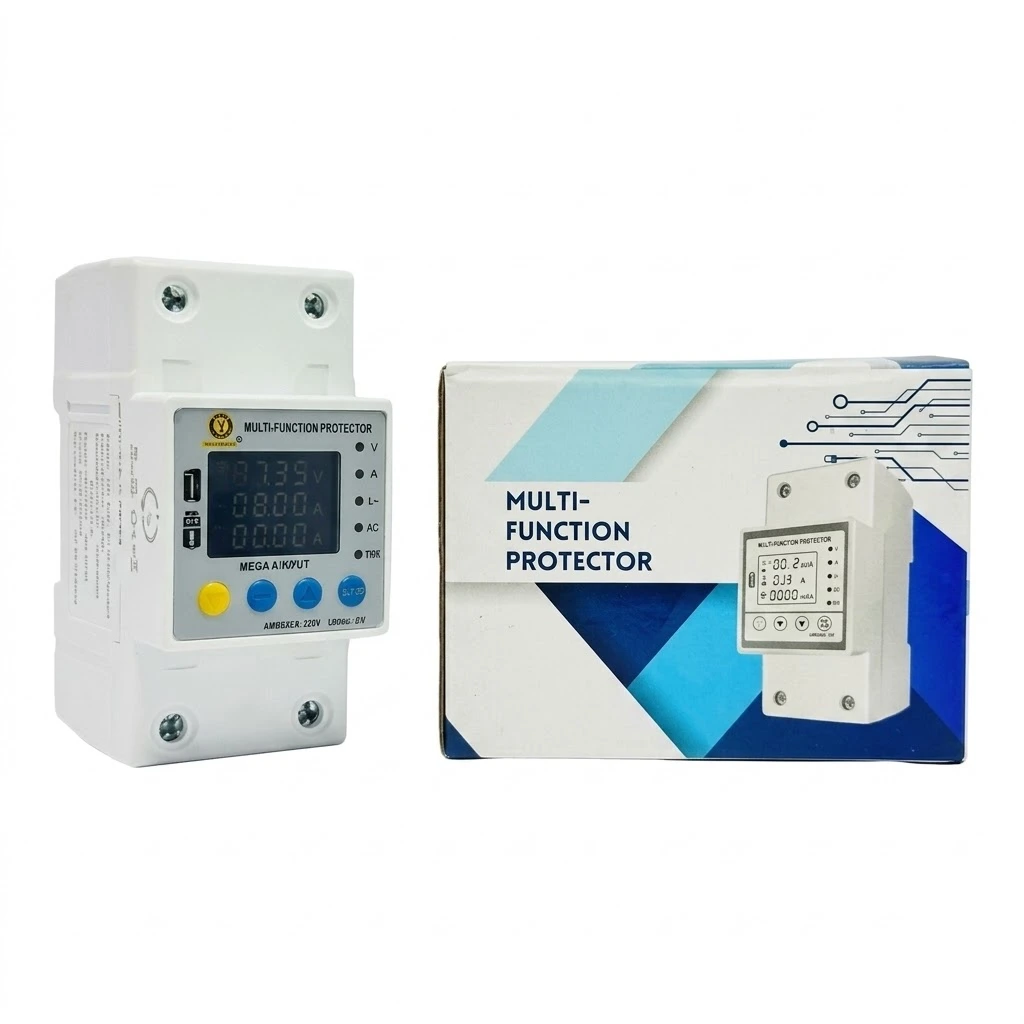 MORA 63A WiFi Smart Circuit Breaker with TUYA Energy Meter, kWh Monitoring, Timer, Voltage_Current_Leakage Protection 10in1 Smart Power Protector