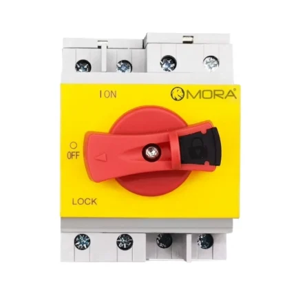 Mora 4P PV DC 1200V 32A Din Rail Solar Rotating Handle Isolator Rotary Switch Disconnector For Solar