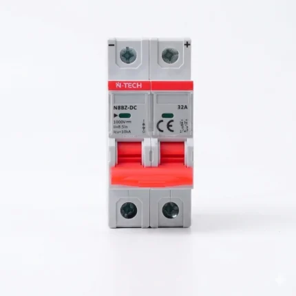 N Tech N8BZ 2 Pole 32A DC MCB Overload & Short Circuit Protection