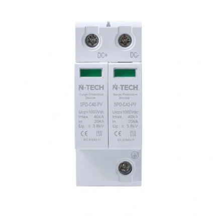 N Tech SPD C40 PV _ 1000V DC 2 Pole Surge Protection Device, 40kA