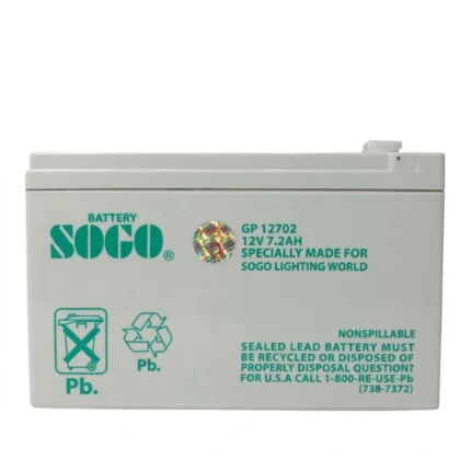 SOGO Rechargeable Dry Battery 12V 7.2A