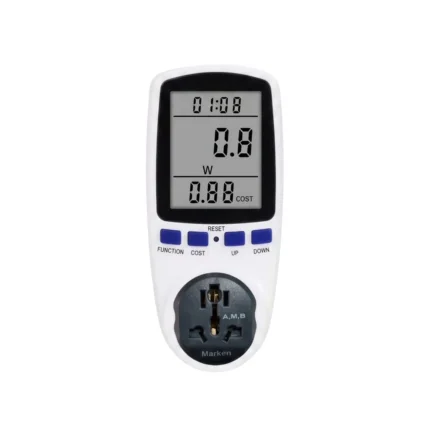 Smart Watt Energy meter Cost meter 16A with EU Socket 3800W