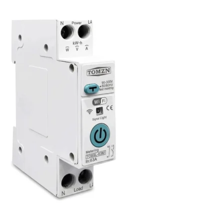 TOMZN TOB9L 63M 8 in 1 WiFi Smart Circuit Breaker 63A _ Earth Leakage Protection, Energy Monitoring & Remote Control