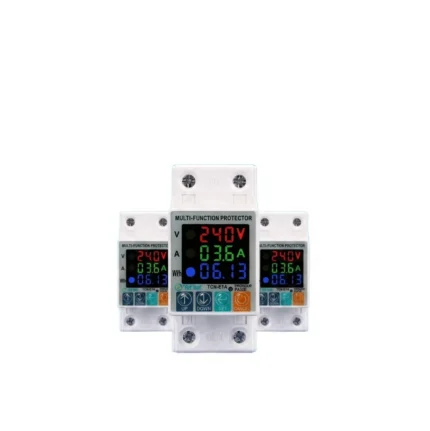 Tense TEN 63VA 5in1 Adjustable Over & Under Voltage Protector Ampere Protector with Unit(KWh) Lock