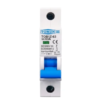 Tomzn 1P DC MCB Mini Circuit breaker C type 500V DC
