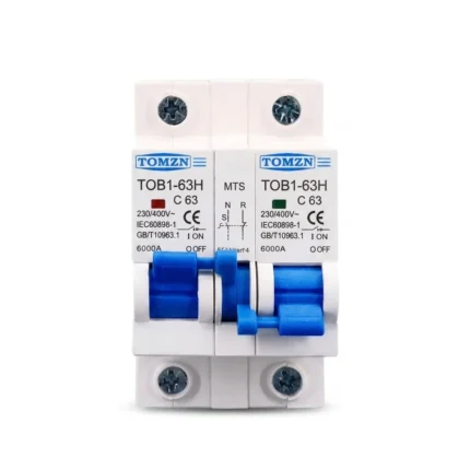Tomzn 1P+1P MTS AC Dual power Manual transfer switch Circuit breaker MCB 50HZ_60HZ Change Over