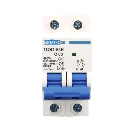 Tomzn 2P AC C Type MCB Circuit Breaker