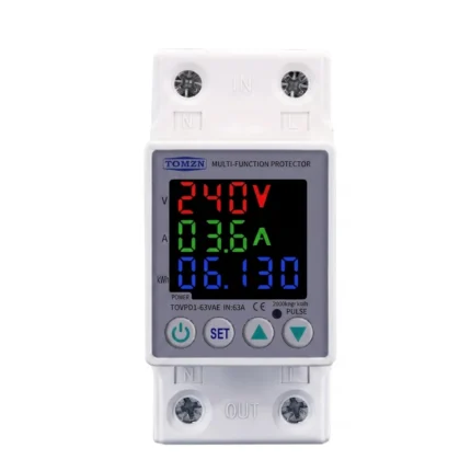 Tomzn 3rd Gen 3in1 voltage protector Over and Under Voltage Protective Device with Kwh meter Tomzn 3rd Gen 3in1 voltage protector Over and Under Voltage Protective Device with Kwh meter