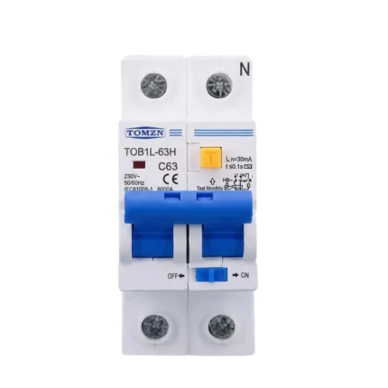 Tomzn 63 Amp RCBO Reliable Residual Current Circuit Breaker with Overcurrent & Leakage Protection