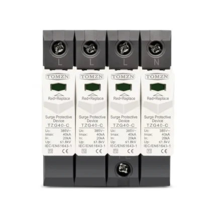 Tomzn TZG40 C AC 4Pole 3 Phase SPD House Surge Protector Device