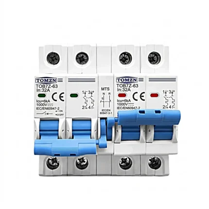 stem Tomzn TOB7Z 63 2P+2P 63A DC MTS Dual Power Manual Transfer Switch Circuit Breaker for PV System