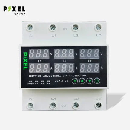 Pixel Three Phase 63A Voltage/Ampere Protector