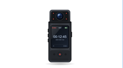 Body Worn Camera with Screen, 180 Rotating Lens, Infrared Night Vision (Generic,Unbranded)